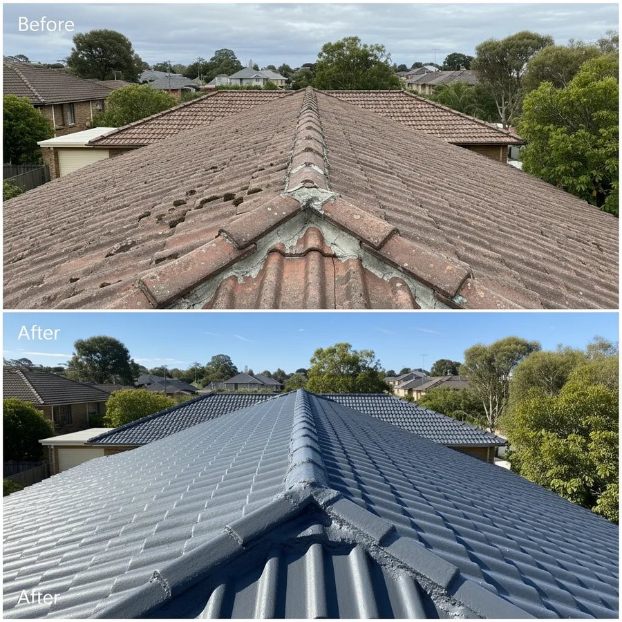 Roof restoration completed in Victoria