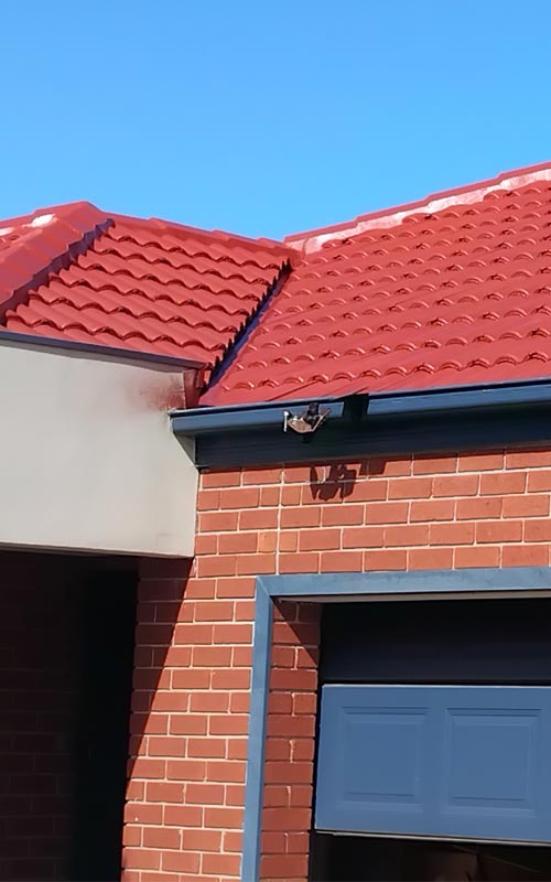Goshen crew carrying out a full roof restoration in Melbourne