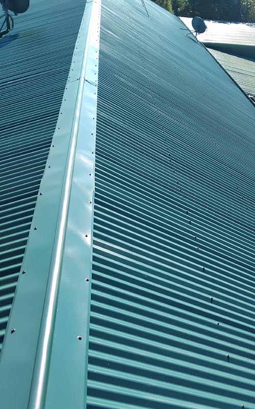 Goshen crew carrying out a full roof restoration in Melbourne